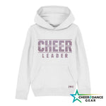 White Cheer Leader Lines Hooded Sweatshirt - Youth Sizes