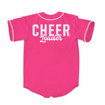 Pink Cheerleader Glitter Baseball Jersey