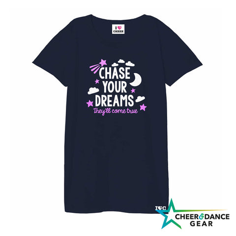 Navy Blue Chase Your Dreams Night Tee